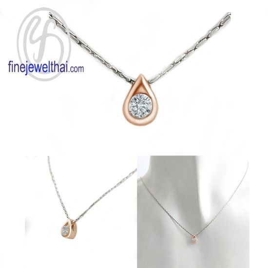 จี้เพชร-จี้เงิน-เพชร-cz-พลอยประจำเดือนเกิด-Finejewelthai-P1135cz00