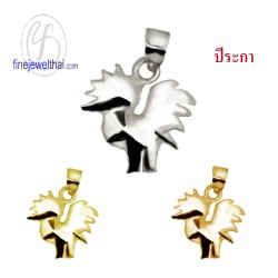 จี้เงินแท้-จี้นักษัตร-เงินแท้-ปีระกา-ปีไก่-Finejewelthai-P114500_10