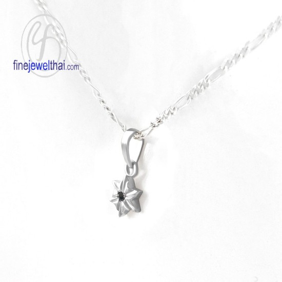 จี้นิล-จี้เงิน-นิลแท้-พลอยประจำเดือนเกิด-Finejewelthai-P1156on00