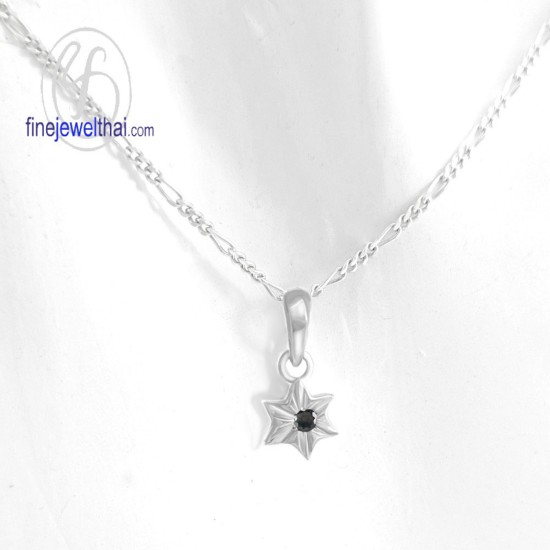 จี้นิล-จี้เงิน-นิลแท้-พลอยประจำเดือนเกิด-Finejewelthai-P1156on00