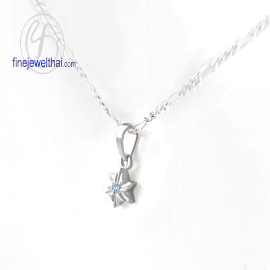 จี้โทพาซ-จี้เงิน-โทพาซแท้-พลอยประจำเดือนเกิด-Finejewelthai-P1156tp00