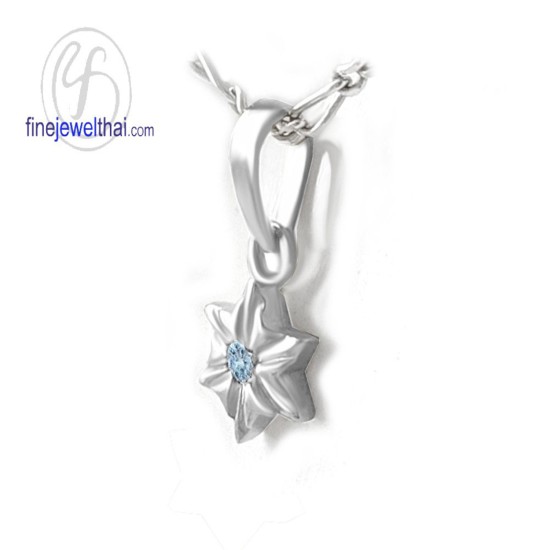 จี้โทพาซ-จี้เงิน-โทพาซแท้-พลอยประจำเดือนเกิด-Finejewelthai-P1156tp00