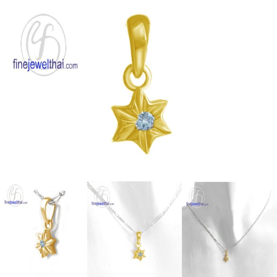 จี้โทพาซ-จี้เงิน-โทพาซแท้-พลอยประจำเดือนเกิด-Finejewelthai-P1156tp00 จี้โทพาซ-จี้เงิน-โทพาซแท้-พลอยประจำเดือนเกิด-Finejewelthai-P1156tp00