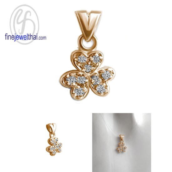 จี้เพชร-จี้ดอกไม้-จี้เงิน-เพชร-CZ-พลอยประจำเดือนเกิด-Finejewelthai-P1162cz00