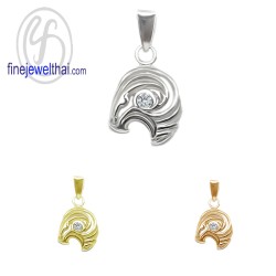 จี้ราศี-ราศีเมษ-จี้เพชร-จี้เงินแท้-Finejewelthai-P1165cz00