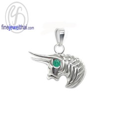 จี้ราศี-ราศีพฤษภ-จี้มรกต-จี้เงินแท้-Finejewelthai-P1166em00 จี้ราศี-ราศีพฤษภ-จี้มรกต-จี้เงินแท้-Finejewelthai-P1166em00