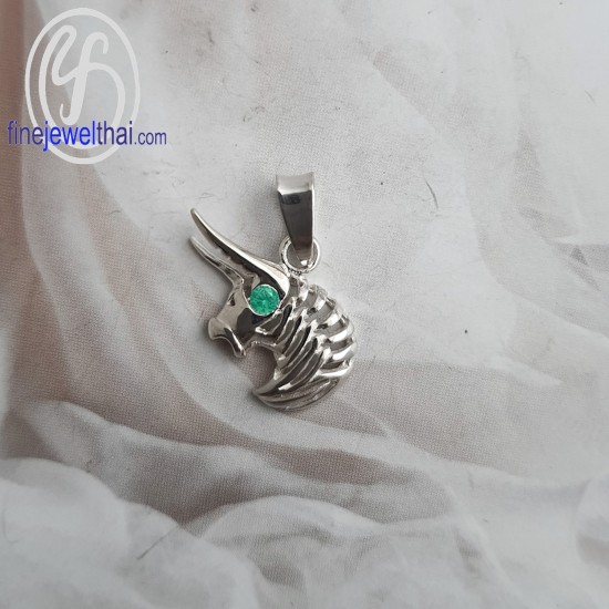 จี้ราศี-ราศีพฤษภ-จี้มรกต-จี้เงินแท้-Finejewelthai-P1166em00 จี้ราศี-ราศีพฤษภ-จี้มรกต-จี้เงินแท้-Finejewelthai-P1166em00