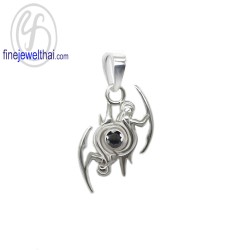 จี้ราศี-ราศีเมถุน-จี้นิล-จี้เงินแท้-Finejewelthai-P1167on00 จี้ราศี-ราศีเมถุน-จี้นิล-จี้เงินแท้-Finejewelthai-P1167on00