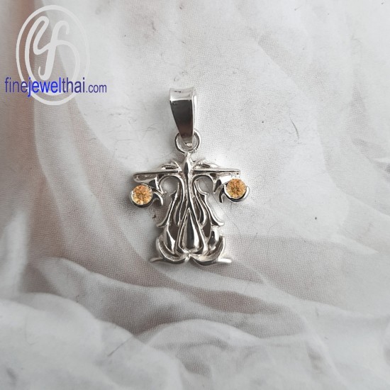 จี้ราศี-ราศีตุลย์ -จี้ซิทริน -จี้เงินแท้-Finejewelthai-P1171ct00 จี้ราศี-ราศีตุลย์ -จี้ซิทริน -จี้เงินแท้-Finejewelthai-P1171ct00