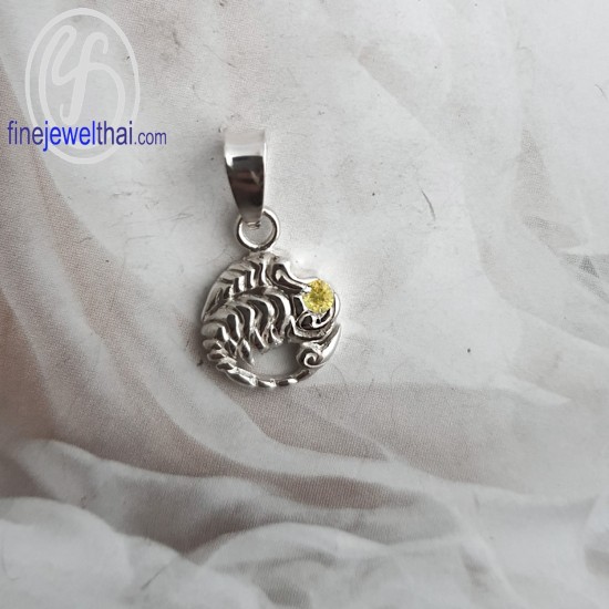 จี้ราศี-ราศีพิจิก-จี้บุษราคัม-จี้เงินแท้-Finejewelthai-P1172yl00 จี้ราศี-ราศีพิจิก-จี้บุษราคัม-จี้เงินแท้-Finejewelthai-P1172yl00