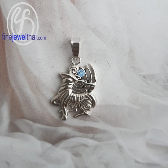 จี้ราศี-ราศีธนู-จี้โทพาซ-จี้เงินแท้-Finejewelthai-P1173tp00 จี้ราศี-ราศีธนู-จี้โทพาซ-จี้เงินแท้-Finejewelthai-P1173tp00