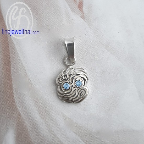 จี้ราศี-ราศีมีน-จี้โทพาซ -จี้เงินแท้-Finejewelthai-P1176tp00 จี้ราศี-ราศีมีน-จี้โทพาซ -จี้เงินแท้-Finejewelthai-P1176tp00