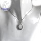 ล็อกเก็ต ทรงวงรี ล็อกเก็ตเงินแท้ แกะสลักได้ ล็อกเก็ตใส่รูป - Silver Pendant Locket P205200