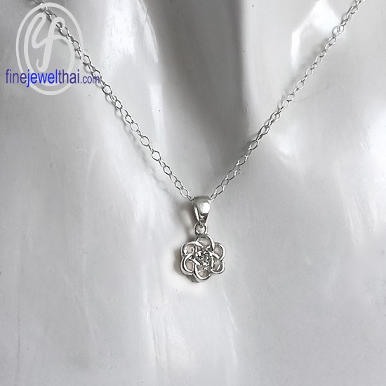 Diamond-Cz-Silver-pendant-Birthstone-P1187cz