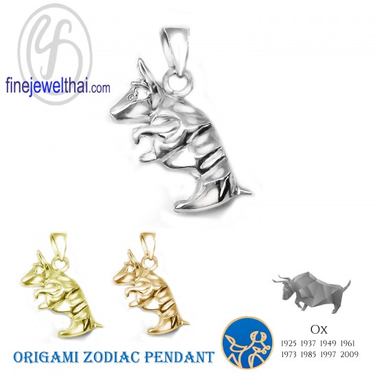 Silver-Chinese-horoscope-Year-of-Bull-Zodiac-Pendant-Finejewelthai-P118900
