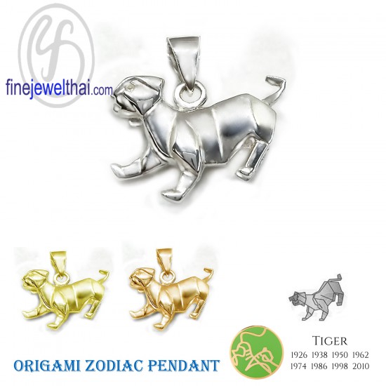 Silver-Chinese-horoscope-Year-of-Tiger-Zodiac-Pendant-Finejewelthai-P119000