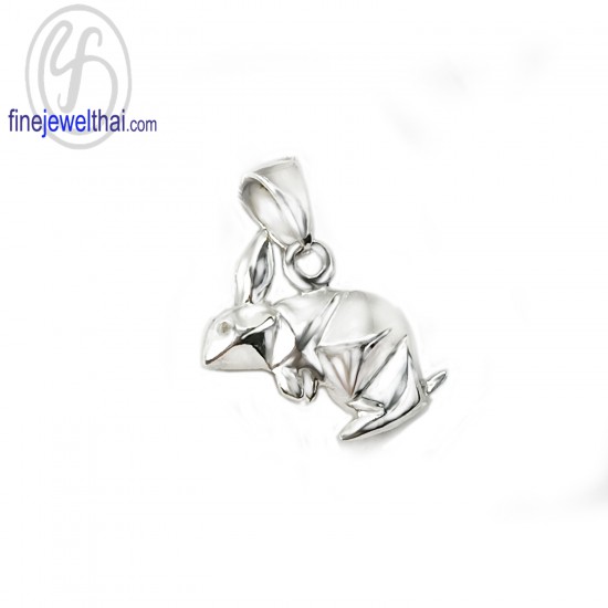 Silver-Chinese- horoscope-Year-of-Rabbit-Zodiac-Pendant-Finejewelthai-P119100