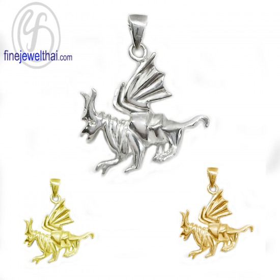 Silver-Chinese-horoscope-Year-of-Dragon-Zodiac-Pendant-Finejewelthai-P119200
