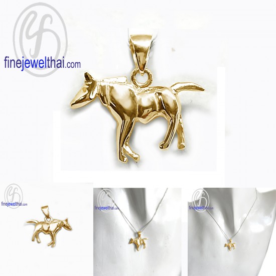 Silver-Chinese-horoscope-Year-of-Horse-Zodiac-Pendant-Finejewelthai-P119400