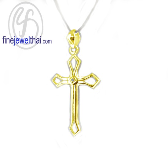 จี้เพชร-จี้ไม้กางเขน-จี้ทอง-เพชรแท้-ทองคำแท้-Finejewelthai-P1202DG จี้เพชร-จี้ไม้กางเขน-จี้ทอง-เพชรแท้-ทองคำแท้-Finejewelthai-P1202DG