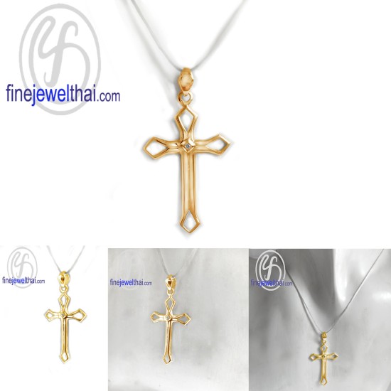 จี้เพชร-จี้ไม้กางเขน-จี้เงิน-เพชร-CZ-พลอยประจำเดือนเกิด-Finejewelthai-P1202cz00