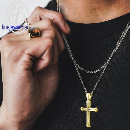 จี้เพชร-จี้ไม้กางเขน-จี้ทอง-เพชรแท้-ทองคำแท้-Finejewelthai-P1206DG จี้เพชร-จี้ไม้กางเขน-จี้ทอง-เพชรแท้-ทองคำแท้-Finejewelthai-P1206DG
