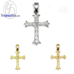 จี้เพชร-จี้ไม้กางเขน-จี้เงิน-เพชร-CZ-พลอยประจำเดือนเกิด-Finejewelthai-P1207cz00