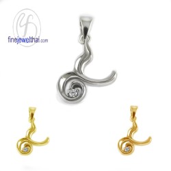 จี้เลขเก้า-เงินแท้925-จี้ไว้อาลัย-จี้เงินแท้-จี้เพชรสังเคราะห์-Finejewelthai-PZ1004cz