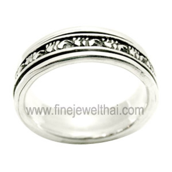 แหวน-แหวนช้าง-แหวนเงินแท้-แหวนออกแบบพิเศษ-Finejewelthai-R01002044