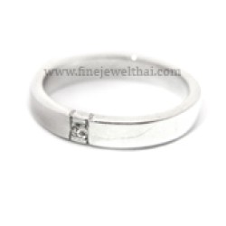แหวนทองคำขาว-แหวนเพชร-แหวนแต่งงาน- R06093024_WG