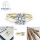 Diamond-CZ-Silver-Wedding-Ring-Finejewelthai-R1043cz