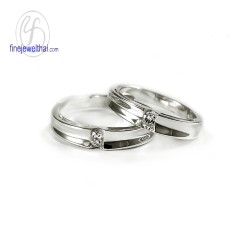 แหวนทองคำขาว-แหวนเพชร-แหวนคู่-แหวนหมั้น-แหวนแต่งงาน-Finejewelthai - RC1240DWG