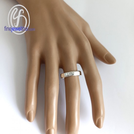 แหวนแพลทินัม-แหวนเพชร-แพลทินัม-เพชรแท้-แหวนหมั้น-แหวนแต่งงาน-Finejewelthai-R1253DPT