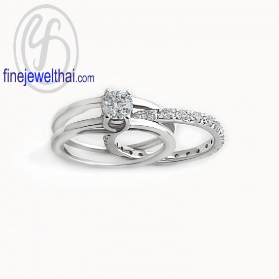 แหวนเพชร-แหวนเงิน-แหวนเซ็ต-แหวนหมั้น-แหวนแต่งงาน-R1401cz-R1304cz