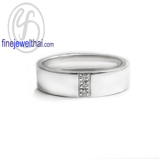 Finejewelthai-แหวนคู่-แหวนเพชร-แหวนเงินแท้-แหวนหมั้น-แหวนแต่งงาน-RC1419cz