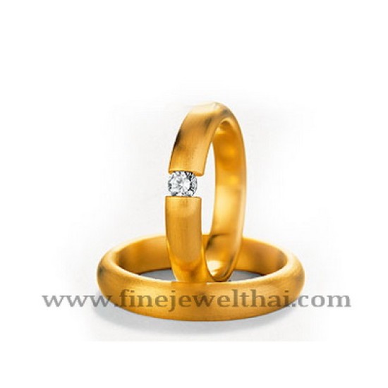 แหวนคู่-แหวนเพชร-แหวนทอง-ทองคำ-แหวนหมั้น-แหวนแต่งงาน-Finejewelthai-RG13 ( Two ring)