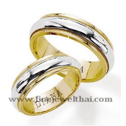 แหวนคู่-แหวนทองคำ-แหวนหมั้น-แหวนแต่งงาน-Finejewelthai - RG2 (Two ring)