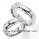  White Gold 75% Wedding Ring    RWG34 ( Two ring)