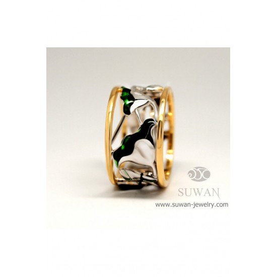 แหวนบัว-แหวน2กษัตริย์-แหวนเงิน-แหวนลงยาสี-SWR003-EM