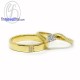 Finejewelthai-Diamond-CZ-Silver-Couple-Gold-Ring-R1005-1073cz-g Finejewelthai-Diamond-CZ-Silver-Couple-Gold-Ring-R1005-1073cz-g