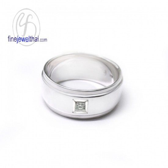 Finejewelthai-แหวนคู่-แหวนเพชร-แหวนเงินแท้-แหวนหมั้น-แหวนแต่งงาน-Gift_set139