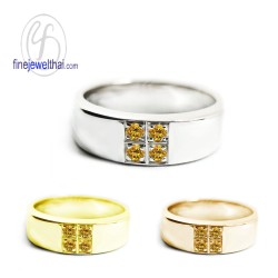 แหวนซิทริน-แหวนเงิน-แหวนพลอยแท้-แหวนประจำเดือนเกิด-R1018ct