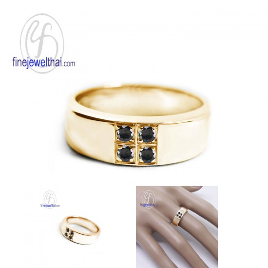 แหวนนิล-แหวนเงิน-นิลแท้-เงินแท้925-แหวนพลอยแท้-แหวนประจำเดือนเกิด-R1018on