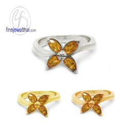 แหวนซิทริน-แหวนเงิน-แหวนพลอยแท้-แหวนประจำเดือนเกิด-R1021ct
