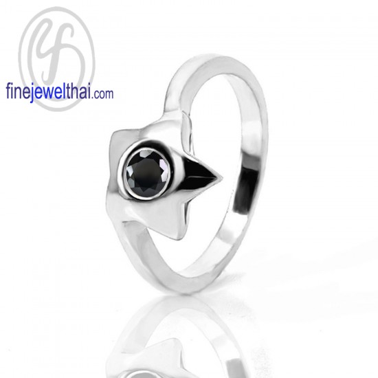 แหวนนิล-แหวนดาว-แหวนเงินแท้-แหวนพลอยแท้-แหวนพลอยประจำราศี-R1032on