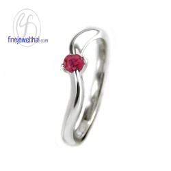 แหวนทับทิม-แหวนเงิน-แหวนพลอย-ทับทิมแท้-R1034rb