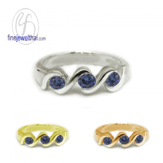 Blue-sapphire-Silver-Ring-Birthstone-R1037bl