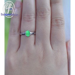 แหวนมรกต-แหวนเงิน-แหวนพลอยแท้-แหวนประจำเดือนเกิด-R1039em