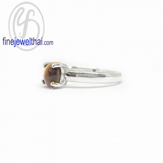 แหวนไทเกอร์อาย-แหวนเงิน-แหวนพลอยแท้-แหวนประจำเดือนเกิด-R1039te