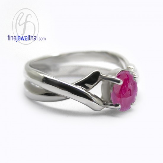 Ruby-Birthstone-silver-ring-finejewelthai-R1040rb-ov1